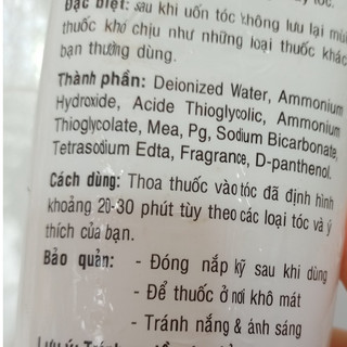 Dung dịch uốn lạnh Tommy thể tích 500ml