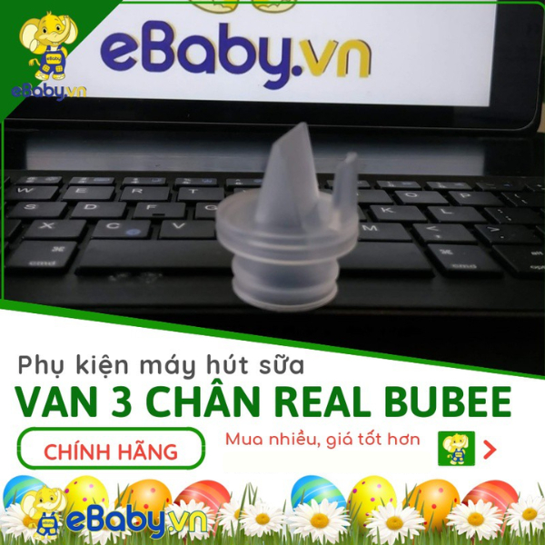 Van chân không máy hút sữa Real Bubee