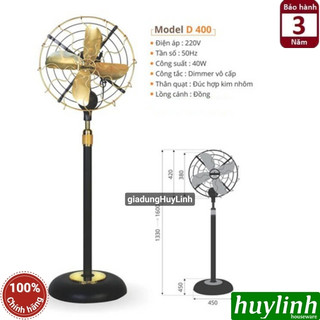 Quạt cây đứng kiểu cổ Sinwa D400