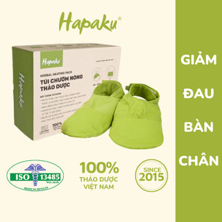 Túi chườm nóng thảo dược hapaku giảm đau bàn chân, căng cứng cơ dùng lò vi sóng