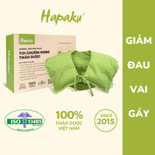  Túi Chườm Nóng Thảo Dược Giảm Đau Vai Gáy Cổ Hapaku Giảm Căng Cứng Cơ Lưu Thông Khí Huyết 
