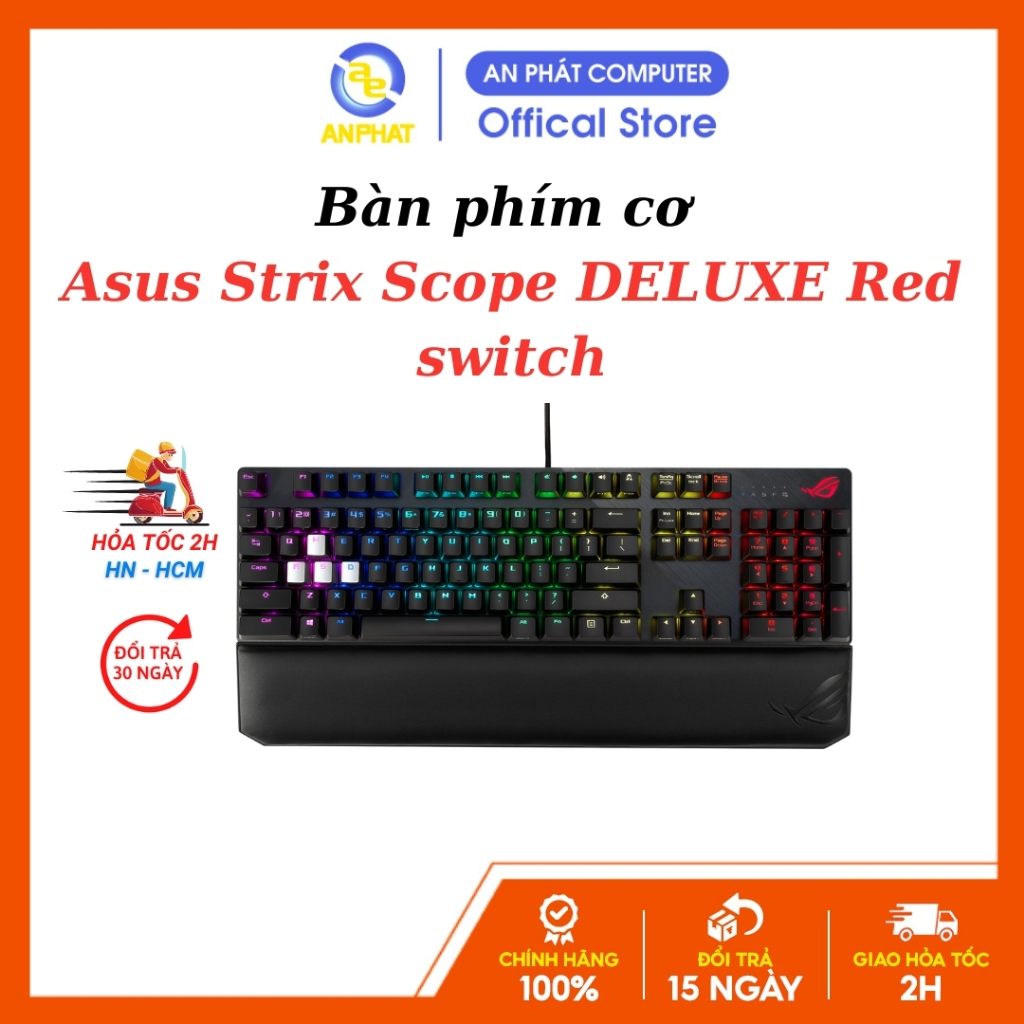 Bàn phím cơ Asus Strix Scope DELUXE Red switch