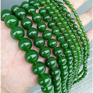 [GIÁ SỈ] Chuỗi Đá Mã Não Hạt Tròn Xanh Bích - 4mm đến 14mm - Charm Phụ Kiện Xâu Phối Vòng Tay Dây Chuyền Phong Thủy Nữ