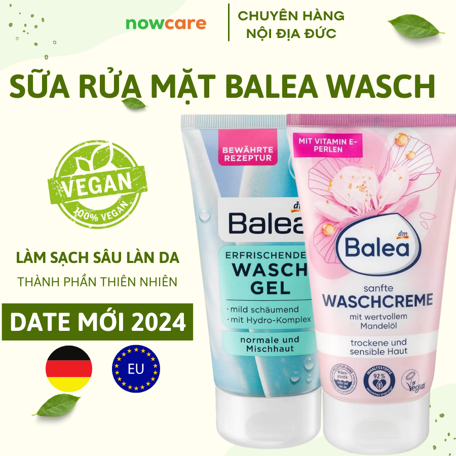 [Nội Địa Đức] Sữa rửa mặt Balea Wasch 150ml nội địa Đức