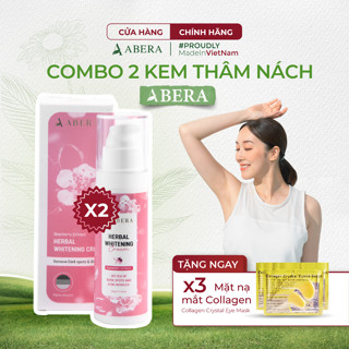   COMBO 2  Kem Thâm Nách Abera 50ML - Giảm Thâm Vòng 3 Bẹn Nách Khuỷu Tay Đầu Gối Sau 21 Ngày 