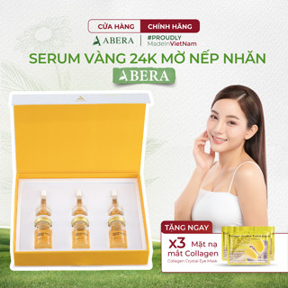  Tinh Chất Mờ Nhăn Vàng 24k Ampoule Abera - Giúp Da Căng Bóng Mịn Màng Giữ Vững Tuổi Thanh Xuân 