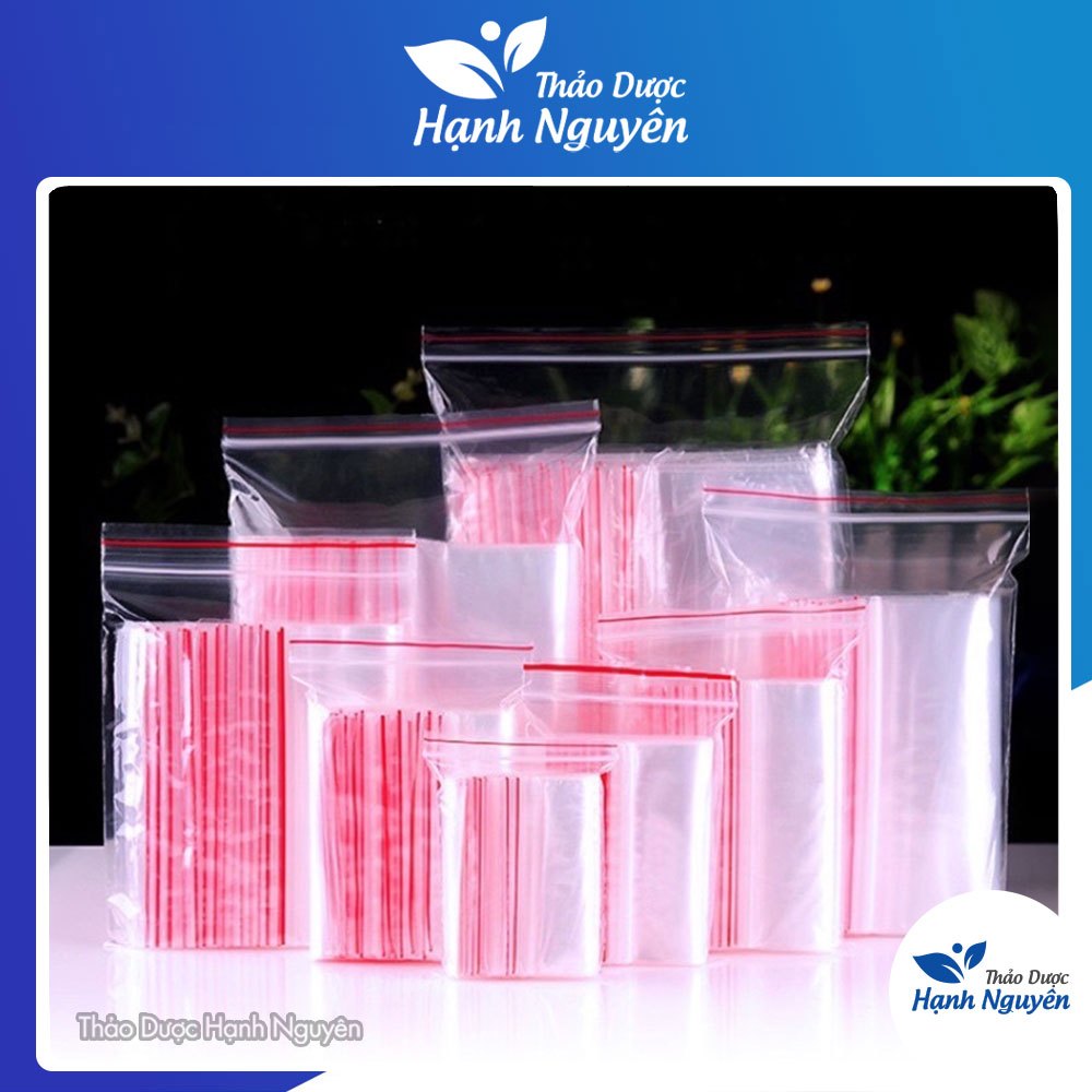 Túi zip viền đỏ 500g, túi zip bấm miệng đủ size, dày dặn, chắc chắn, bảo quản thực phẩm tiện lợi