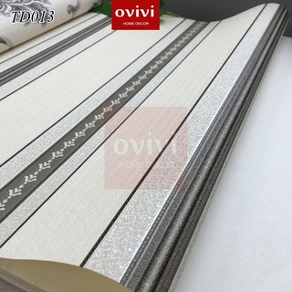 Giấy dán tường 3D KHÔNG KEO dày dặn, dán keo sữa, cuộn 53cm x 9.5m