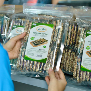  {1KG = 2 GÓI} ~ 46 THANH Rong Biển Kẹp Hạt Dinh Dưỡng Tuệ Tâm Loại 1 - ăn vặt không béo. healthy 