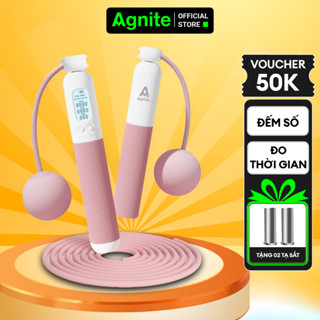 Dây Nhảy Có Bóng Agnite Đếm Số Điện Tử Giảm Cân Rèn Thể Lực Tính Calo Tập Cardio Đo Thời Gian