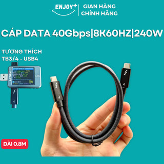 Cáp Sạc Type C Xuất Màn Hình Rời 8K60HZ-Chuẩn USB4 Truyền Dữ Liệu Tốc Độ Cao 40Gbps -PD 240W