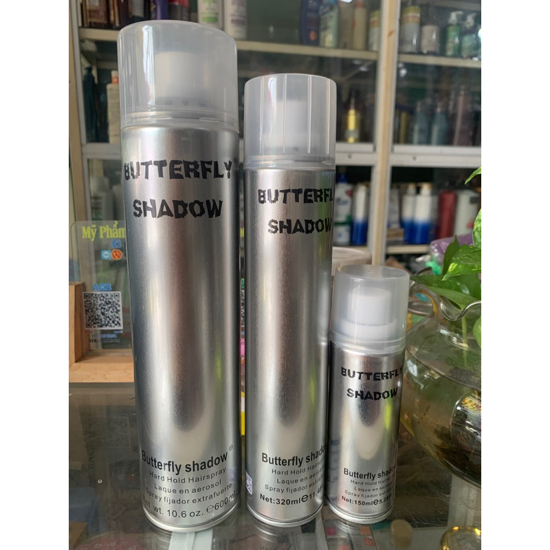Keo xịt tóc nam nữ Butterfly Shadow 600ml (combo 5 chai)
