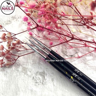 Bộ cọ tóc 3 cây DingXi cán đen   Nail