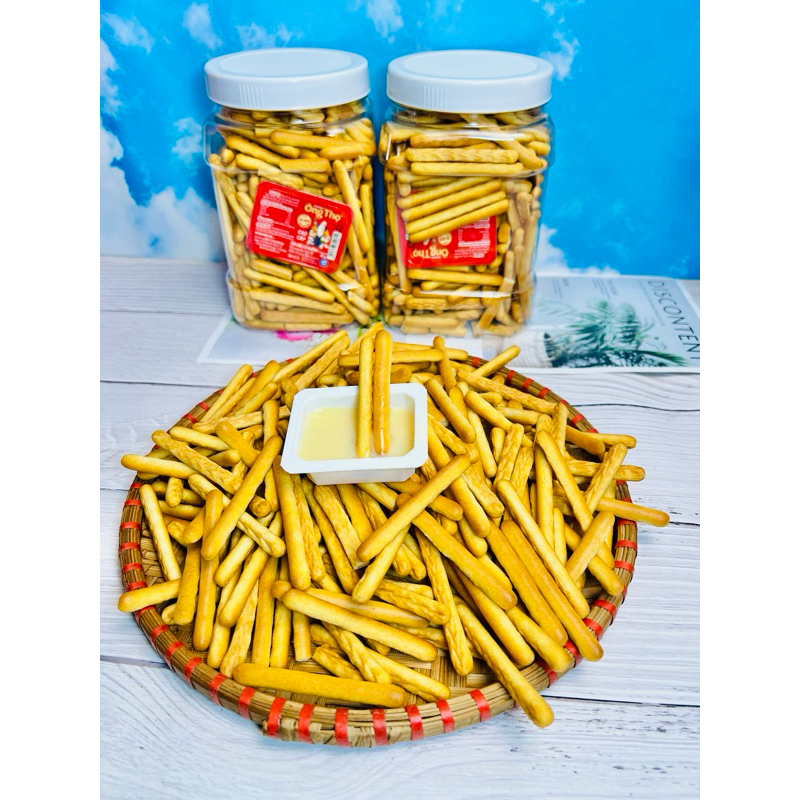 Combo 2 Hũ Bánh Quy Đũa kèm sữa đặc