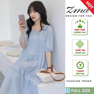  Đầm Suông Váy Bầu Mùa Hè Thiết Kế Dáng Dài Qua Gối Chất Vải Mát Thời Trang Công Sở 2026 ZMA 
