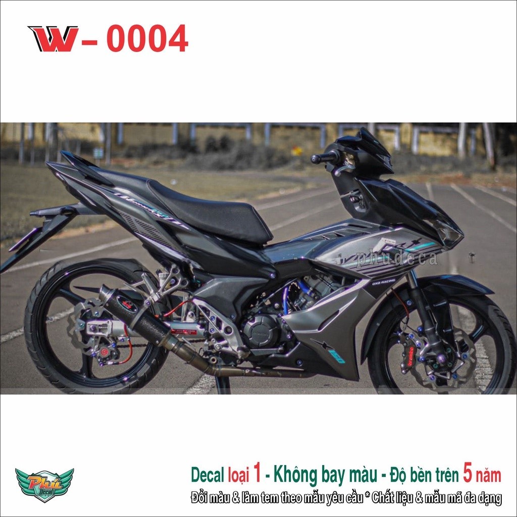 Tem rời Winner X đen xám 2022