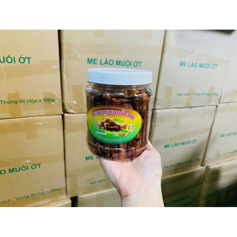 HÀNG LOẠI 1 Hộp 500g Me Lào chua ngọt kèm muối tôm , tốt cho người ăn kiêng,mẹ bầu