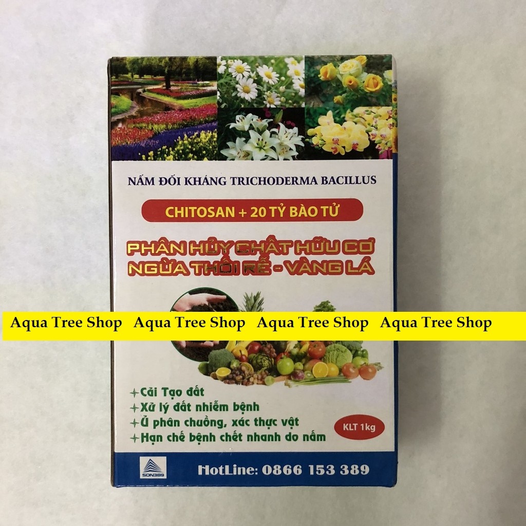Nấm đối kháng Trichoderma Bacillus hộp 1kg