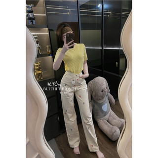 Quần jean trắng L. V QCl1