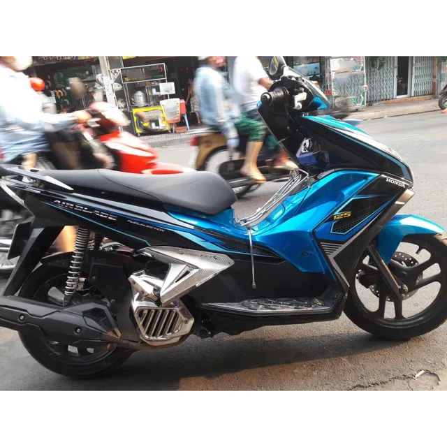 Tem rời Air blade 2014 Xanh đen tổ ong -1
