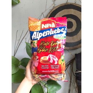 Kẹo Viên Sữa Caramen & Hương Dâu Kem Alpenliebe (Túi 1kg - 286 viên)