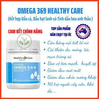 [HÀNG CHÍNH HÃNG] Omega 369 của Healthy Care Úc 200 viên