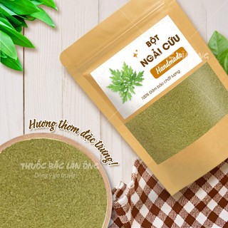 Bột ngải cứu 100g, nguyên chất, ngâm chân, xông giải cảm - Lãn Ông