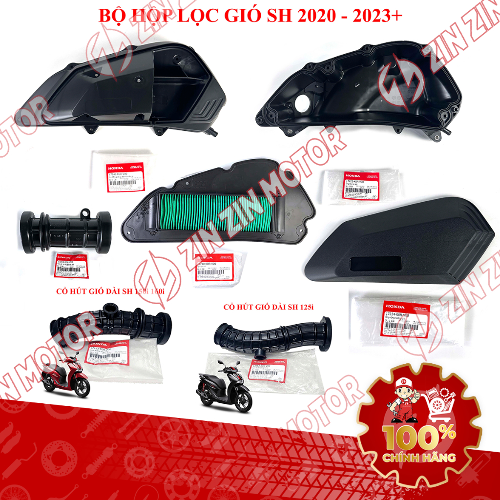 Pô E, Bộ Hộp Lọc Gió SH 2020 - 2024+, SH160i 2023 2024+, SH 150i 2020 2021 2022, SH 125i 2020 - 2024