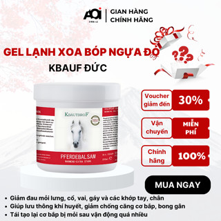 Gel Xoa Bóp Thảo Dược Ngựa ĐỨC Kbauf 250ml - Hỗ Trợ Giảm Đau Nhức Cơ, Đau Xương Khớp, Đau Mỏi Lưng, Cổ, Vai, Gáy, Tê Bì