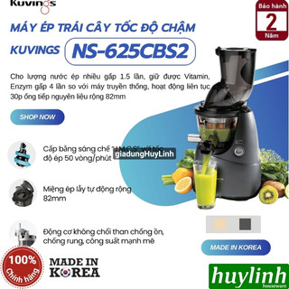 Máy ép trái cây chậm Kuvings NS-625CBS2 - sản xuất tại Hàn Quốc