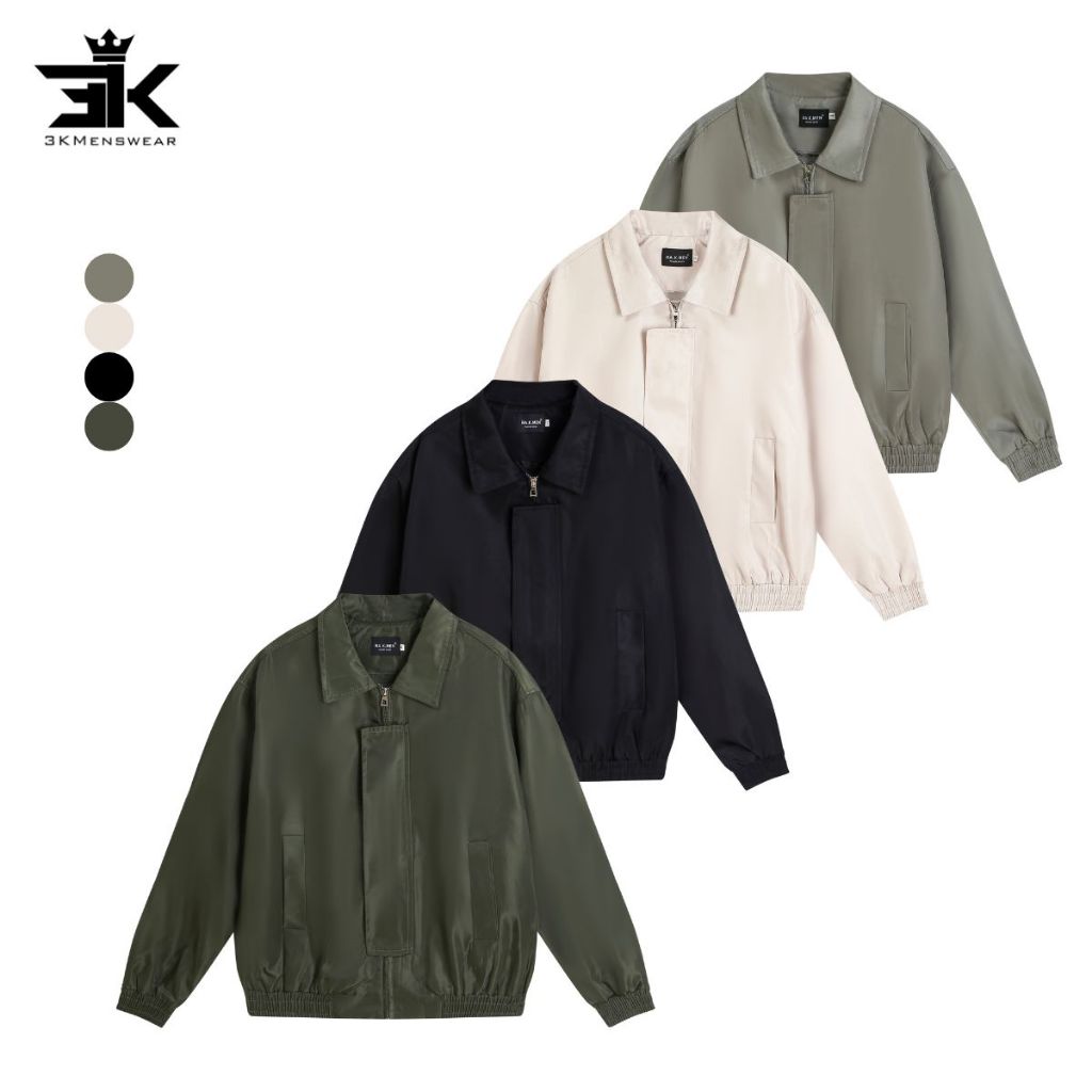 Áo khoác vải kaki Miro From Crop unisex 2 lớp cho nam nữ từ 50-85 kg - Có Túi, Menswear
