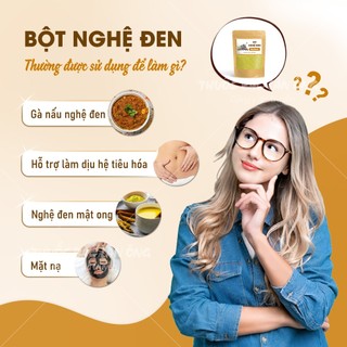 Bột nghệ đen 100g, nguyên chất, hỗ trợ giảm đau dạ dày, tốt cho tiêu hóa, phòng ngừa ung thư
