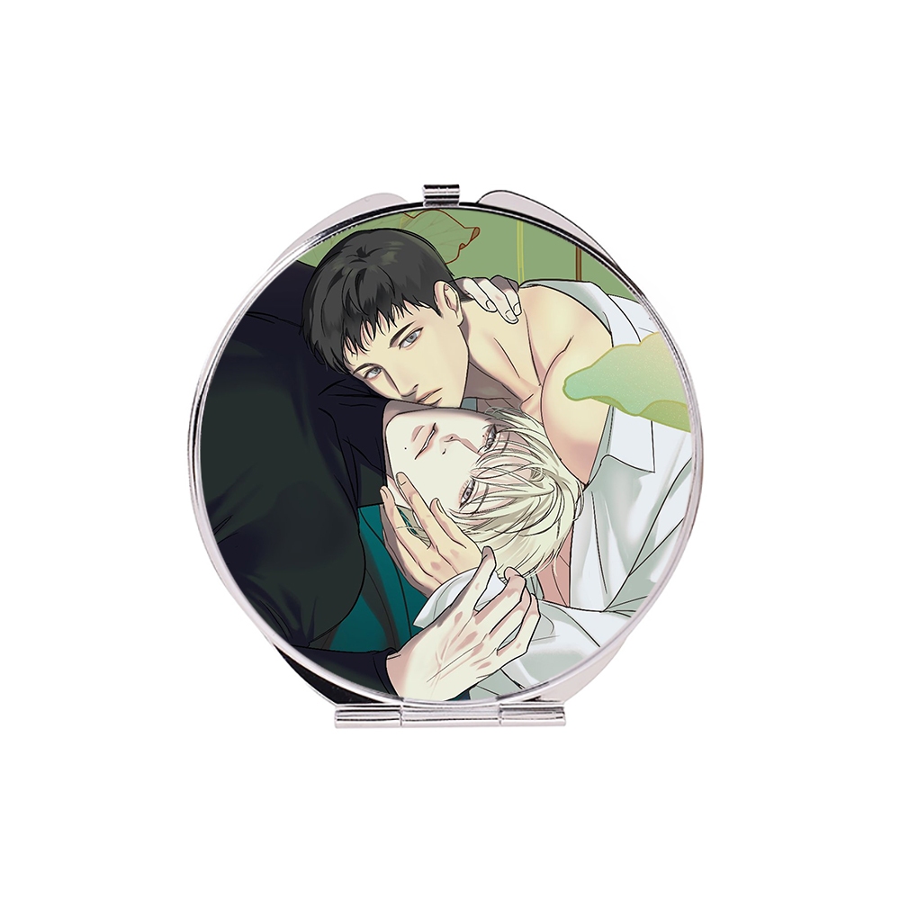 (tròn) Gương BACKLIGHT BL boylove in hình anime chibi cầm tay tiện lợi quà tặng độc đáo