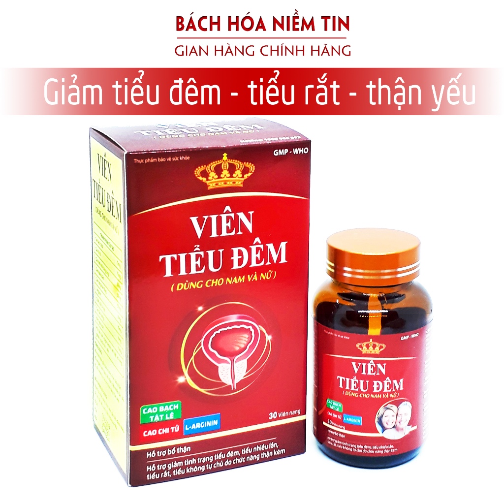 Viên uống giảm tiểu đêm - VIÊN TIỂU ĐÊM Anpharco - thành phần 100% thảo dược - giúp giảm tiểu rắt, tiểu nhiểu lần