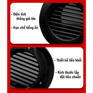 Miệng gió nhựa ABS - BLACK