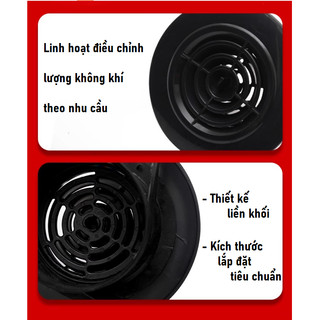 Miệng gió nhựa ABS - BLACK