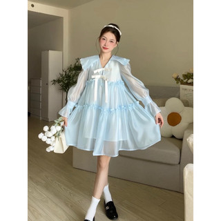 HSOL Đầm xoè tiểu thư xếp tầng SOLIDRESS tơ satin mềm mại xinh xắn