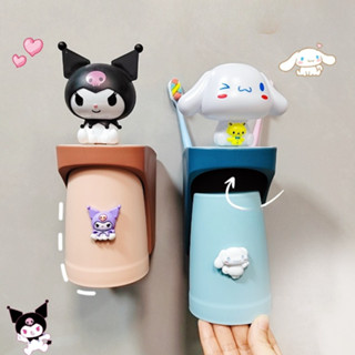  Bộ máy nhả kem đánh răng bơm kem đánh răng tự động sticker 3D nổi kèm cốc đánh răng cho bé 