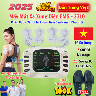Máy Massage Xung Điện Trị Liệu Vật Lí, Máy Mát Xa Châm Cứu Giảm Đau Nhức Cổ Vai Gáy Hiệu Quả Tức Thì