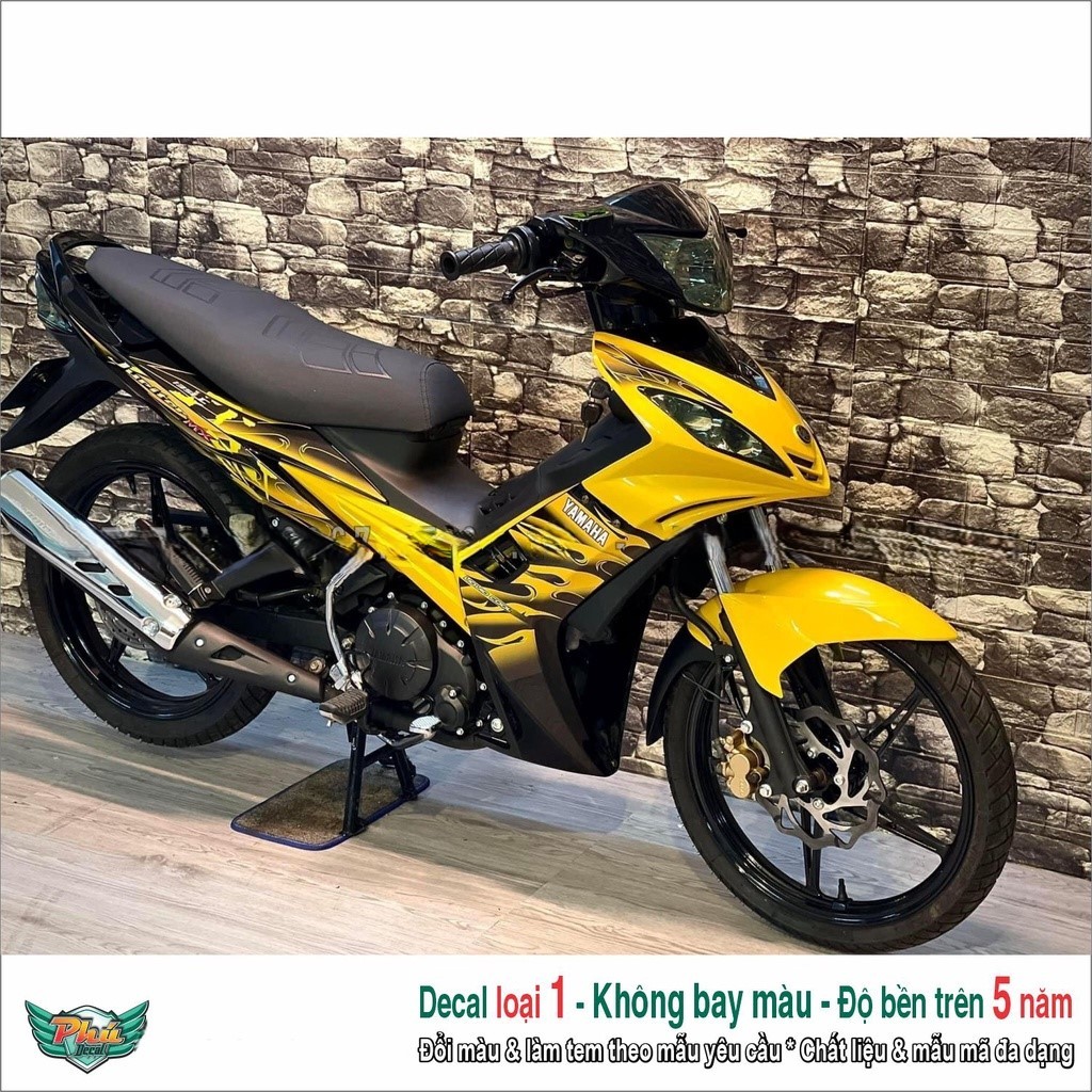 Tem rời Exciter 2005-2010 Vàng đen Lửa (4)