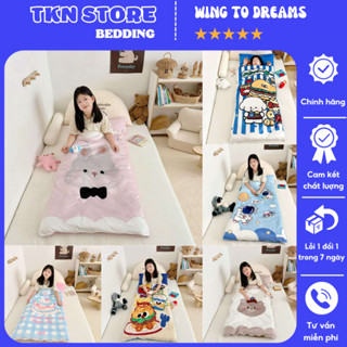 Túi Ngủ Cho Bé Tiểu Học, Túi Ngủ Trẻ Em Chất Liệu Nỉ Mềm Mịn Nhiều Hình Ngộ Nghĩnh (KT 75x150cm)