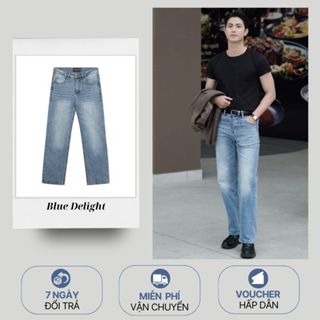 Quần Jeans Nam ống đứng/suông WSS vải dày cao cấp | Straight Fit Jeans