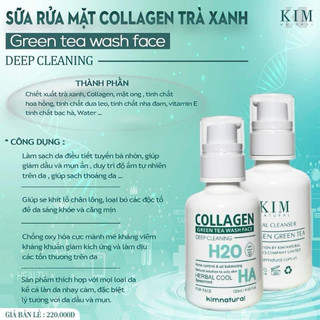 Sửa Rửa Mặt Collagen Kim Natural