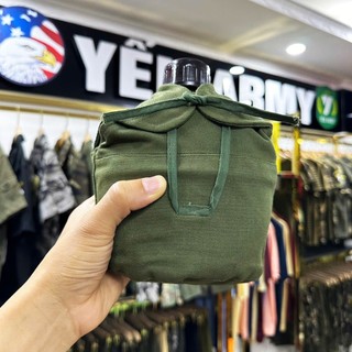 Bình Tông Đựng Nước Đựng Rượu - Hàng QĐ Lưu Kho Chưa Quan Sử Dụng - Vỏ Nhôm Dày Có Camen