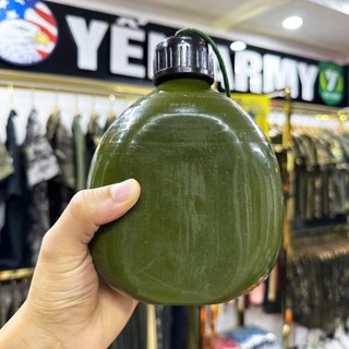 Bình Tông Đựng Nước Đựng Rượu - Hàng QĐ Lưu Kho Chưa Quan Sử Dụng - Vỏ Nhôm Dày Có Camen