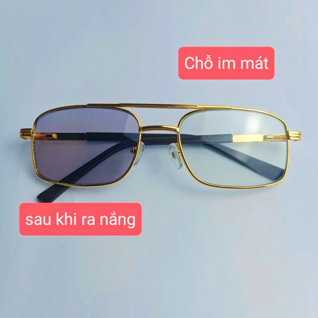 Kính đổi màu nam tròng thủy tinh from vừa dành cho các bác nam từ 40 tuổi