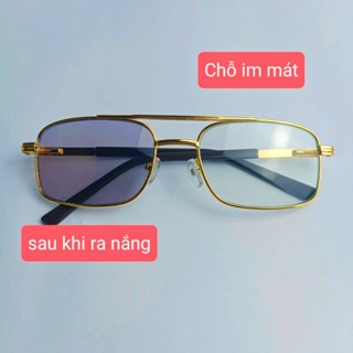 Kính đổi màu nam tròng thủy tinh from vừa dành cho các bác nam từ 40 tuổi