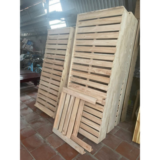 GIƯỜNG PALLET GỖ XOAN CAO 20CM