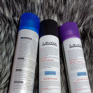 Keo xịt tóc cứng mềm lavox, kella