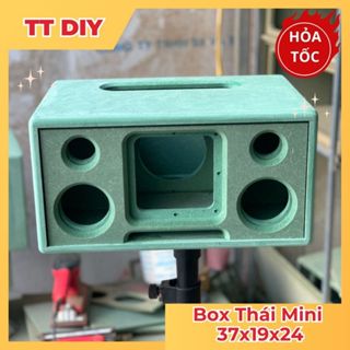 [TT DIY] Mẫu Thùng Loa, Box Loa Thái Mini KT 37x19x24 Cấu Hình 2.1 Sub Hầm ( Tặng Mica Mặt Trước)